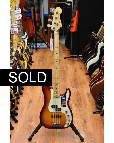 Fender American Elite Precision Bass Tobacco Burst MN